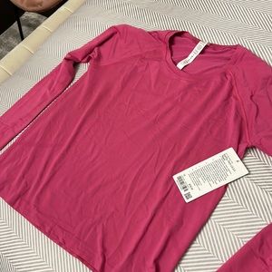 BRAND NEW LULULEMON Swiftly tech long sleeve race hot pink shirt